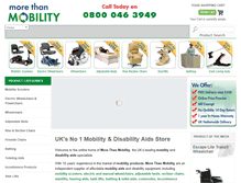 Tablet Screenshot of morethanmobility.com